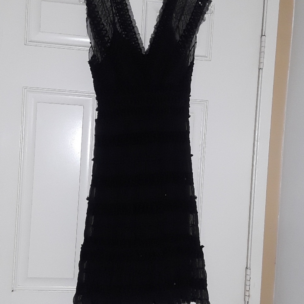Pretty black dress.